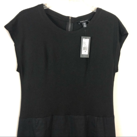 Kenneth Cole NWT Mixed Media A-Line Casual Dress M - Picture 3 of 14